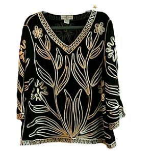 Once Again, Sweater Top, size 1X